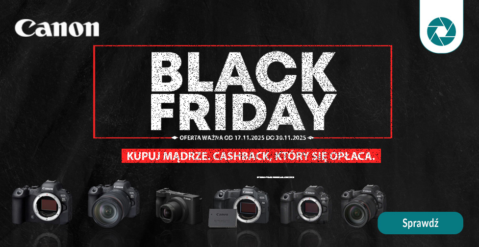 Canon :: Black Week – cashback na wybrane aparaty”