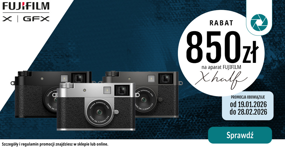 Aparat Fujifilm X half w promocji