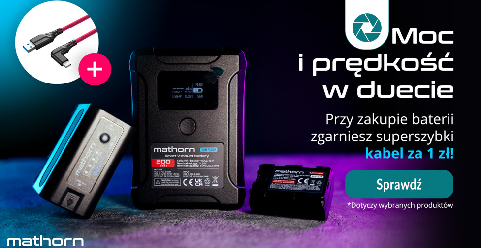 Bateria Mathorn + kabel za 1 zł Bateria Mathorn + kabel za 1 zł