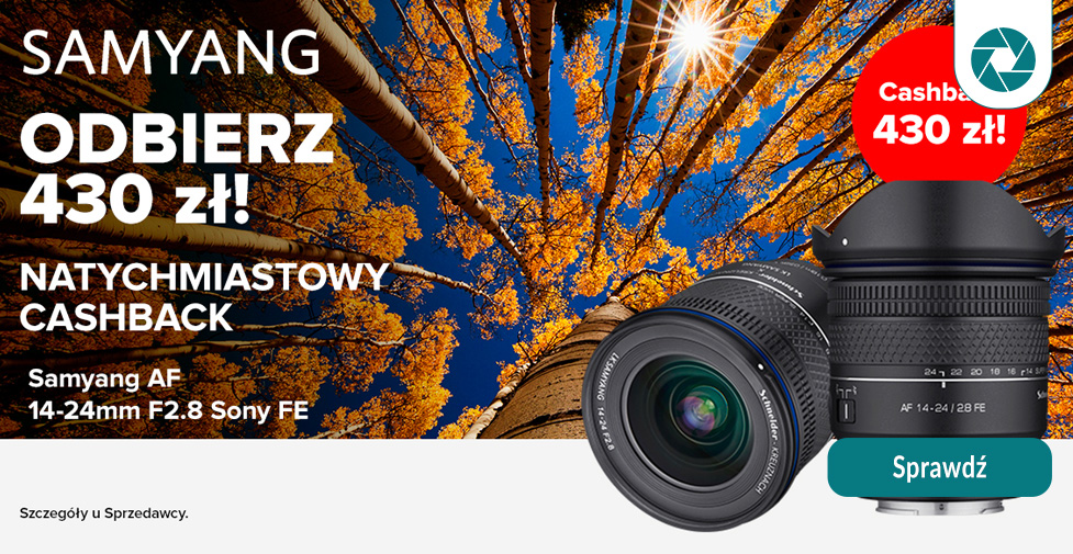 Kup Samyang 14–24 i odbierz cashback od ręki