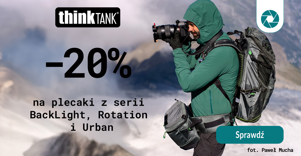 Think Tank | Promocja – 20% rabatu na plecaki Think Tank | Promocja – 20% rabatu na plecaki