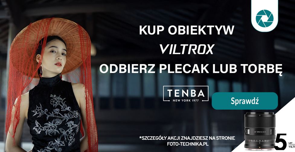 romocja na obiektywy Viltrox – plecak lub torba Tenba w prezencie! romocja na obiektywy Viltrox – plecak lub torba Tenba w prezencie!